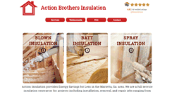 Desktop Screenshot of actionbrothersinsulation.com