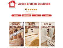 Tablet Screenshot of actionbrothersinsulation.com